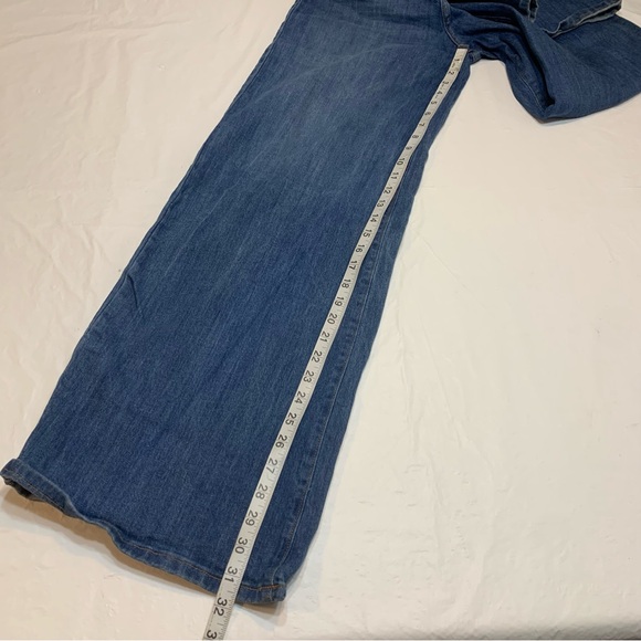 Dolls Kill GJG Denim High Rise Wide Leg Jeans Womens 11 - Picture 9 of 11